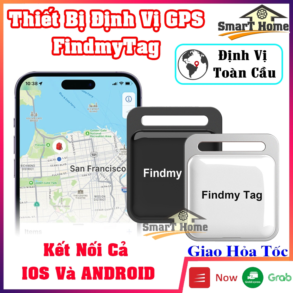 Thiết Bị Định Vị GPS FindmyTag Không Cần Lắp Sim - Bộ Định Vị FindmyTag Kết Nối Cả IOS Và ANDROID Toàn Cầu
