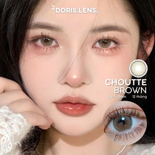 Kính Áp Tròng DORIS.LENS - CHOUTTE BROWN Giãn To 14.5mm Lens Mắt Nâu Tây Hot Trend 0 Đến 6 Độ Lệch Độ