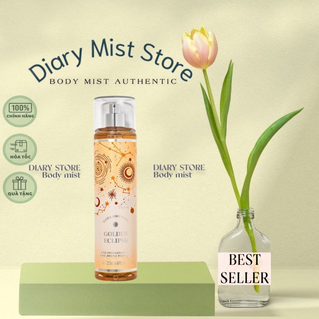 𝐃𝐢𝐚𝐫𝐲𝐦𝐢𝐬𝐭.𝐬𝐭𝐨𝐫𝐞 Xịt Thơm Toàn Thân Bath & Body Works - GOLDEN ECLIPSE