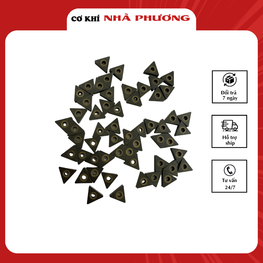 Chip tiện T16 mảnh chip hàng lướt chuyên chạy gang Mitsubishi- Cơ khí Nhã Phương