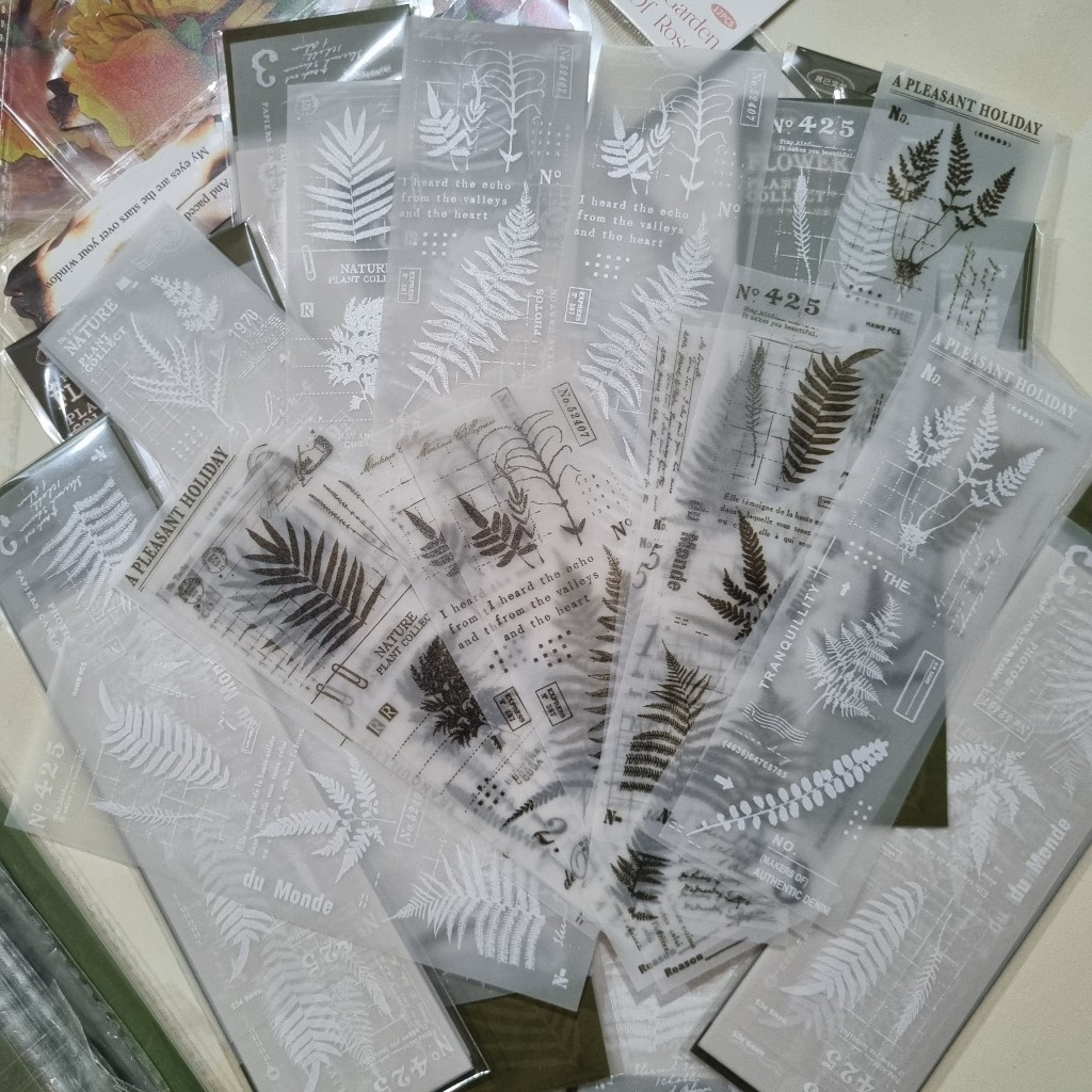 Sticker Dán Trang Trí Sổ Bullet Journal Họa Tiết Hoa Khô🍃CHỌN MẪU🍃Sticker Dán Họa Tiết Hoa Lá