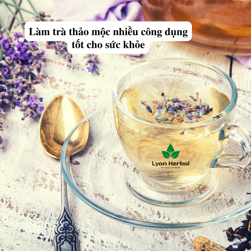 Lavender khô  hoa oải hương khô nụ làm túi thơm lavender, khử mùi đuổi muỗi, trà thảo mộc lavender