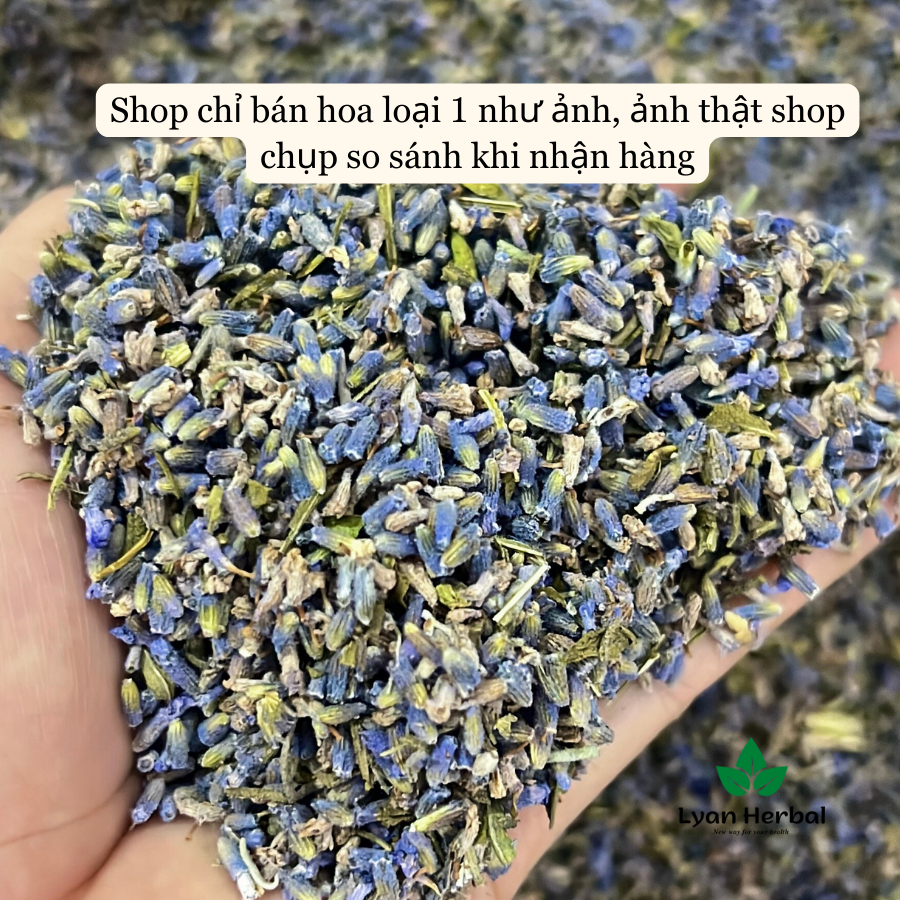 Lavender khô  hoa oải hương khô nụ làm túi thơm lavender, khử mùi đuổi muỗi, trà thảo mộc lavender