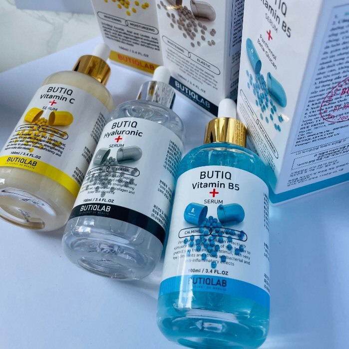Serum B5 ButiQ, Serum HA ButiQ, Serum Vitamin C Butiq Hàn Quốc lọ 100ml Cam Kết Hàng Chính Hãng