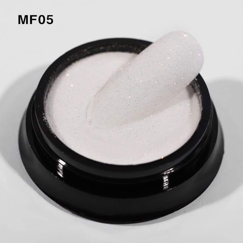 Nhũ rắc kim cương siêu mịn tinh thể màu trắng đen làm móng HN NAIL NEW