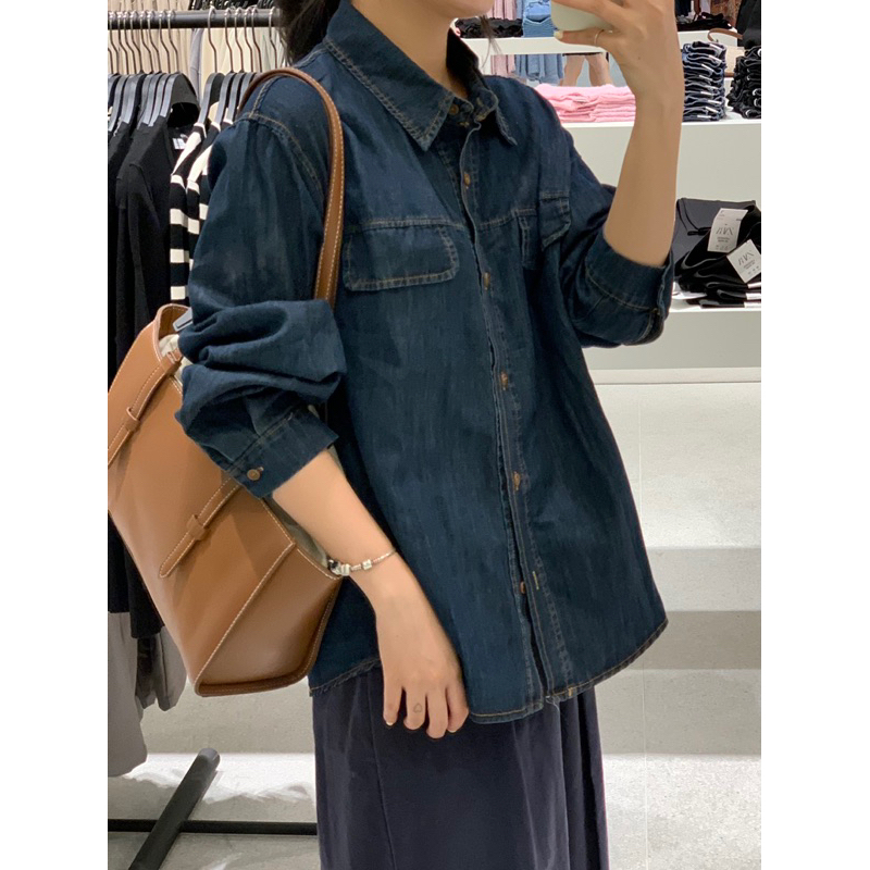 Sơ mi denim Upstudio