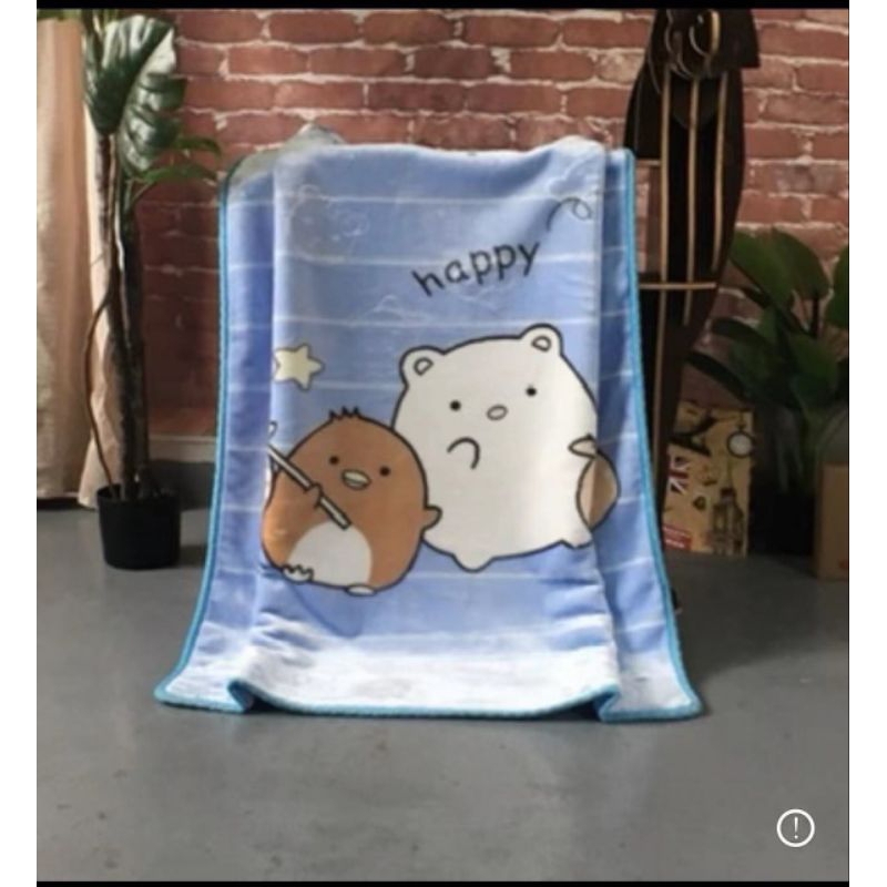 Chăn tuyết 2 mặt cho bé mang đến trường,chăn tuyết các hình thù đáng yêu kích thước 1m×1m4 sẵn tại shopgagoigiare.vn