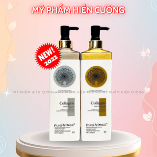 Cặp Dầu Gội Xả Collagen Vinge 1000ML | Giảm Rụng Tóc, Kích Mọc Tóc, Phục Hồi Tóc Hư Tổn | Hàng Chính Hãng