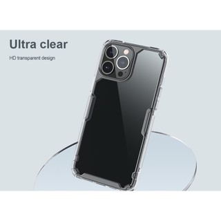 Ốp lưng iPhone 15 pro max , 15 pro,14 pro max ,14 pro , 14 max ,13 PRO MAX / 13 PRO,12 Pro Max Nillkin Nature TRONG SUỐT