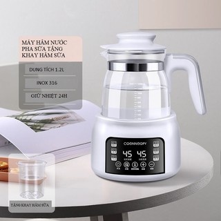 [TẶNG KHAY HÂM SỮA] Máy Hâm Nước Pha Sữa JM8601 Điều Chỉnh Nhiệt Độ Thông Minh, Khử Clo Nước, Tiệt Trùng Bình Sữa