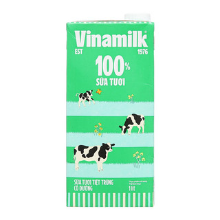 Sữa tươi tiệt trùng có đường Vinamilk 100% sữa tươi 1 lít