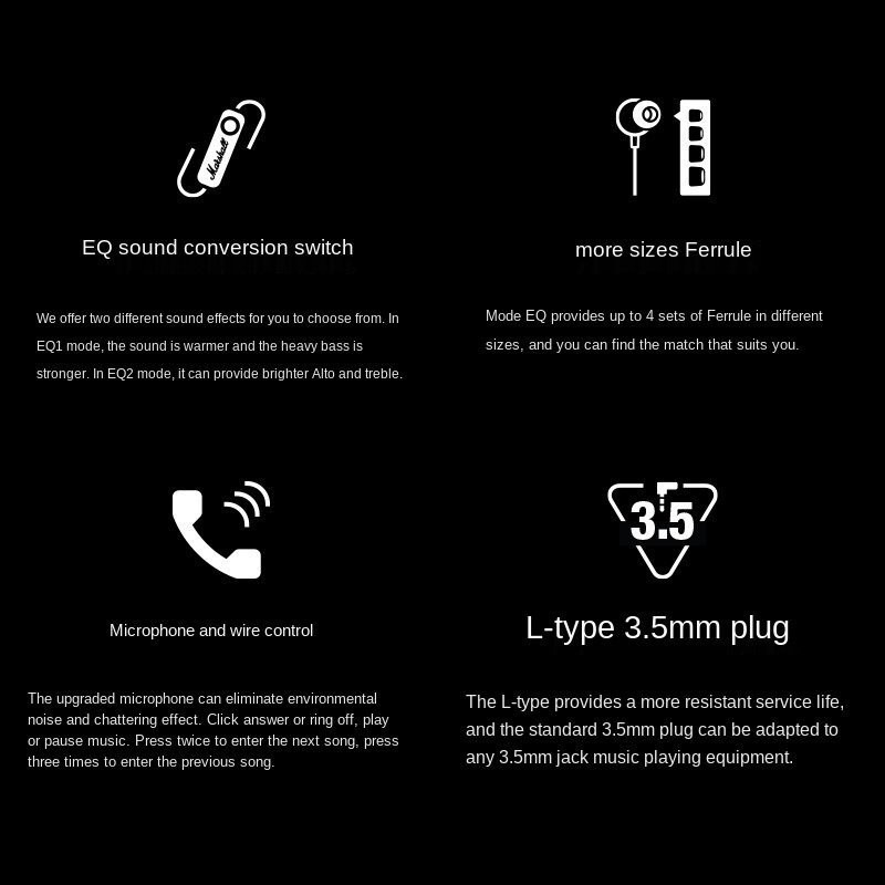 Ai nghe nhét tai MARSHALL MODE EQ - New 100% Bảo hành 12 tháng, 1 đổi 1 30 ngày.