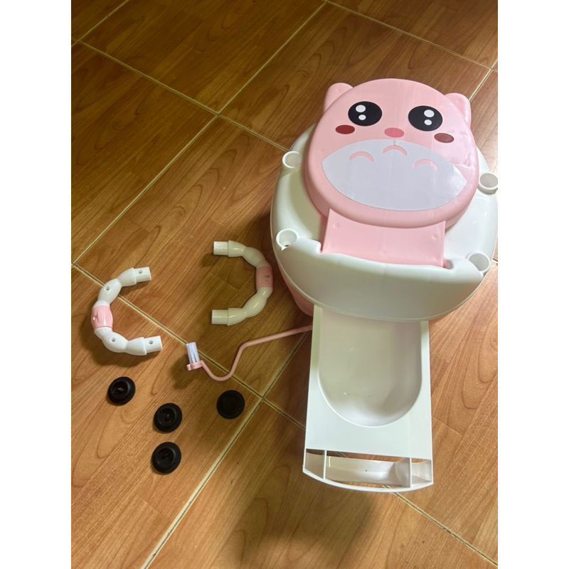 Bô vệ sinh trẻ em cho bé từ 6 tháng đến 5 tuổi chống trơn trượt có chỗ dựa và khay tiện dụng