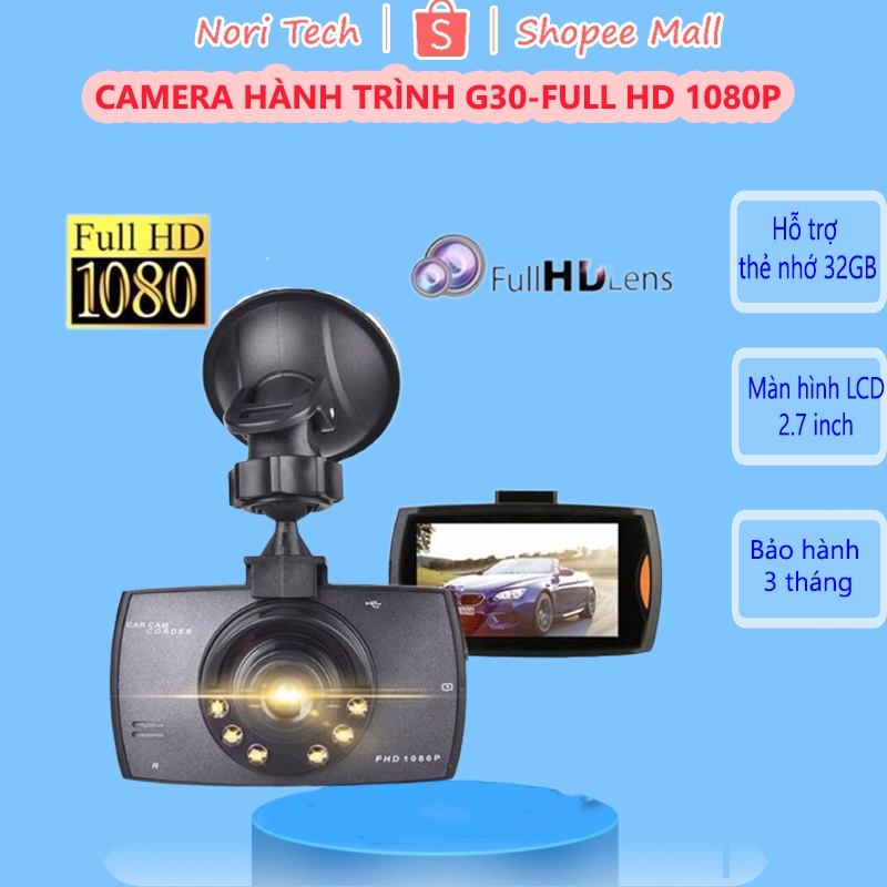 CAMERA HÀNH TRÌNH G30-FULL HĐ 1080P-FULL BOX