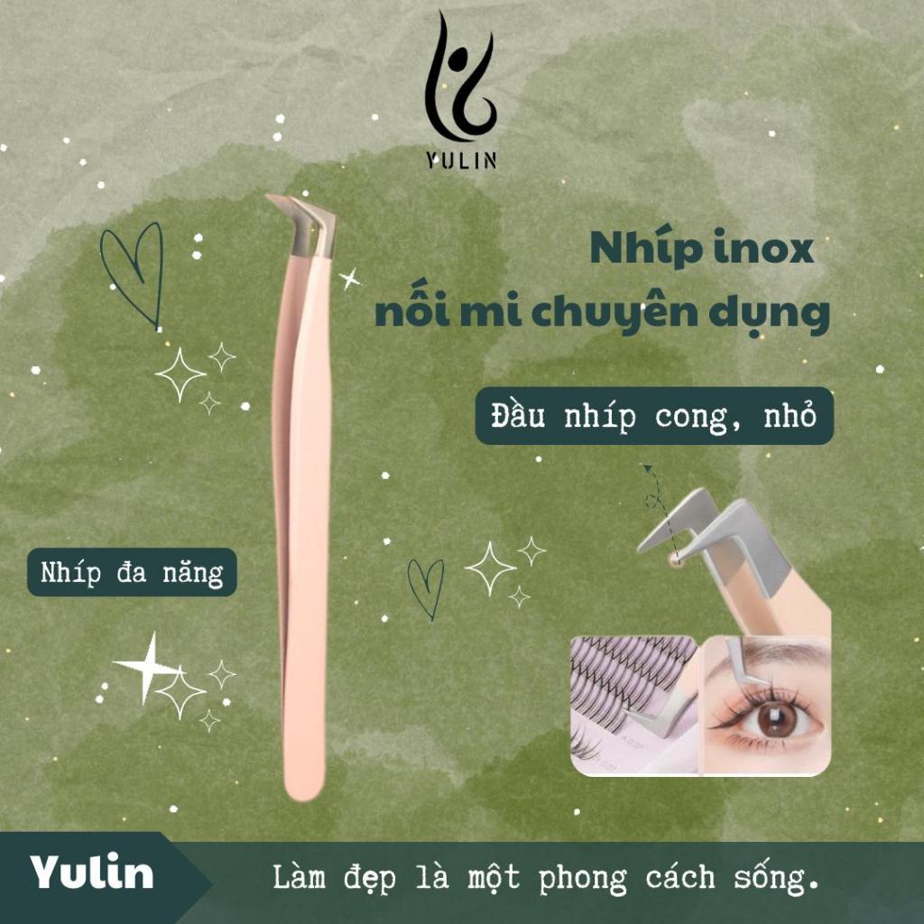 Nhíp Inox đầu cong chuyên dụng YULIN chất liệu thép không gỉ siêu bền