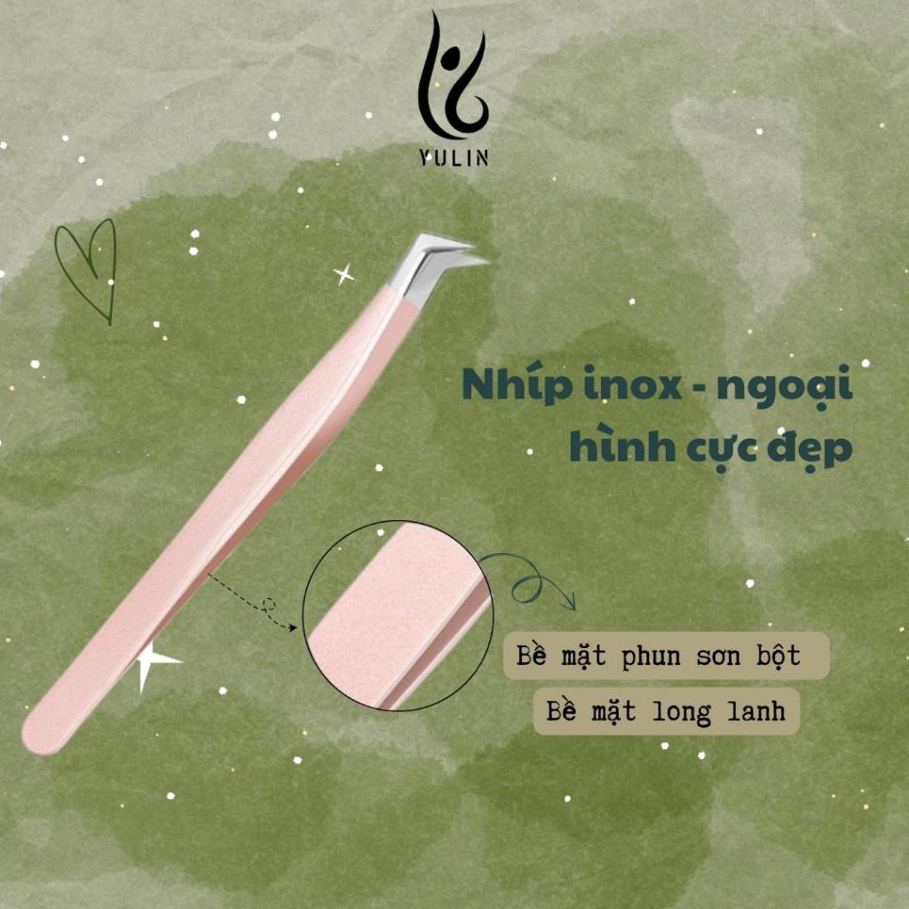 Nhíp Inox đầu cong chuyên dụng YULIN chất liệu thép không gỉ siêu bền