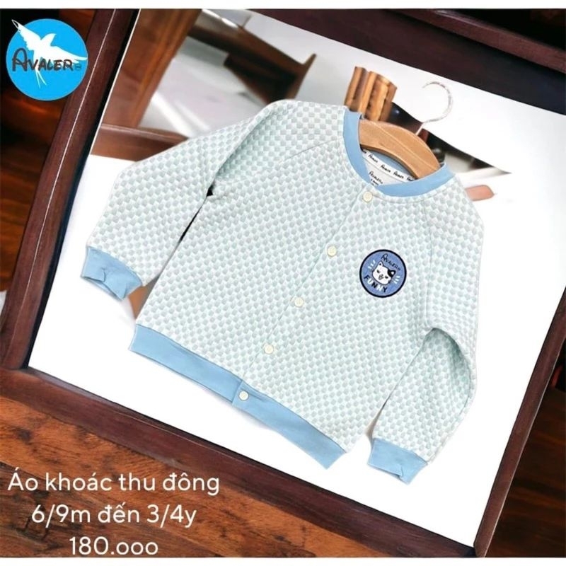 Áo khoác trần bông, gile lót lông Avaler có mũ cho bé