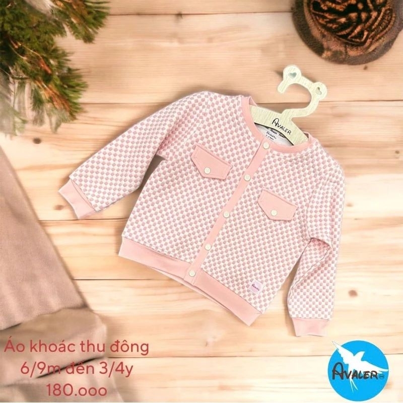 Áo khoác trần bông, gile lót lông Avaler có mũ cho bé