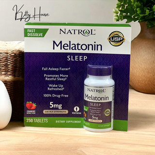 Viên kẹo ngậm natrol melatonin sleep 5mg lọ 250 viên