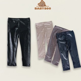 Quần Legging Dài Cho Bé Gái Vải Tráng Da Cao Cấp, Sành Điệu, Dễ Phối Đồ- BabyBoo- LGD01
