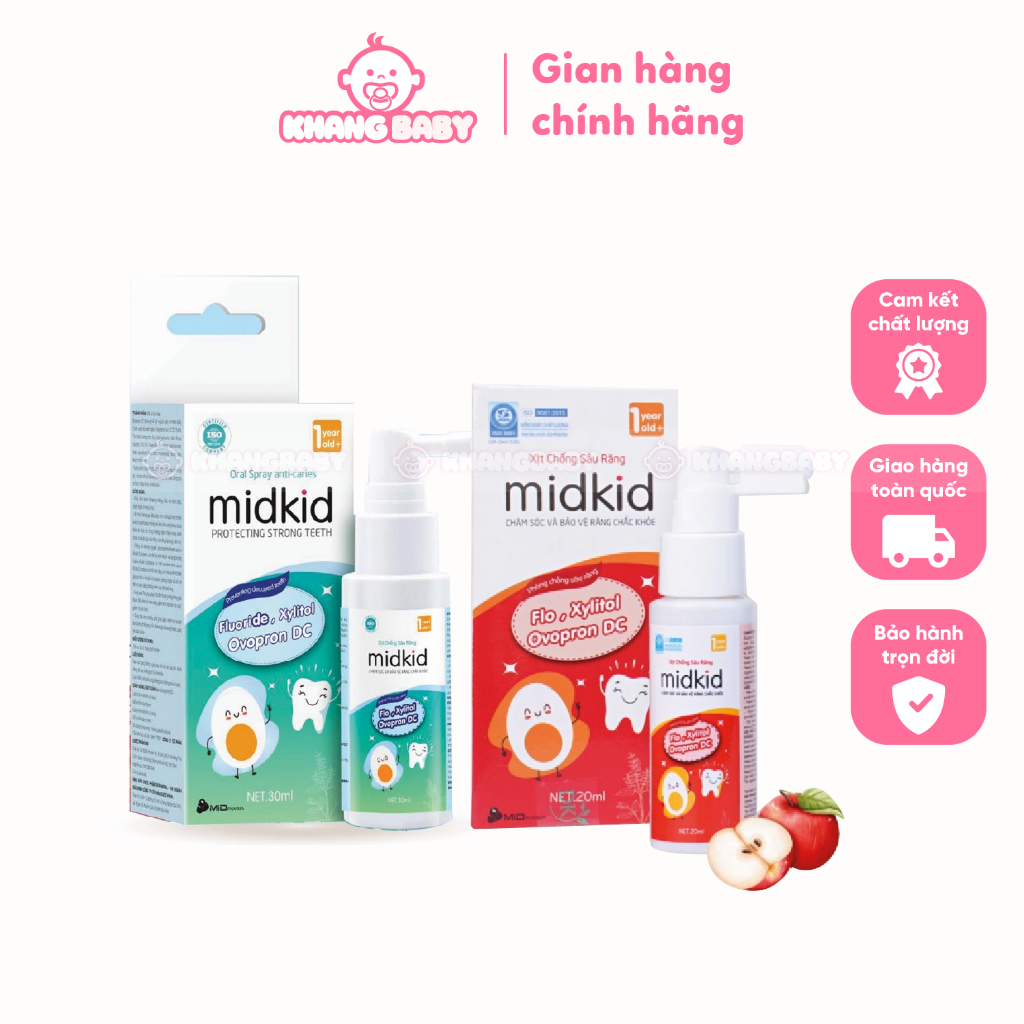 Xịt chống sâu răng Midkid - Shop Khang Baby