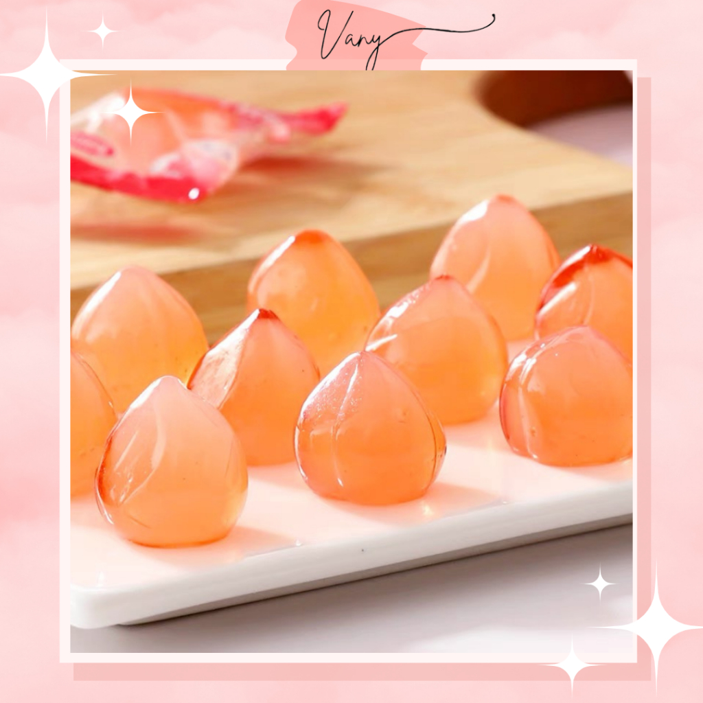 Kẹo Dẻo Trái Cây Bóc Vỏ 3D BOBO 4 Vị Đào Vải Táo Nho 75gr