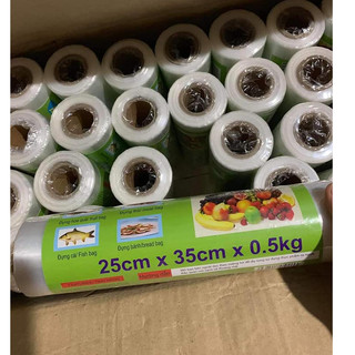 Túi đựng thực phẩm sinh học ĐỔNG TÂM cuộn 500g ( 350 túi). Kích thước 25*35cm.