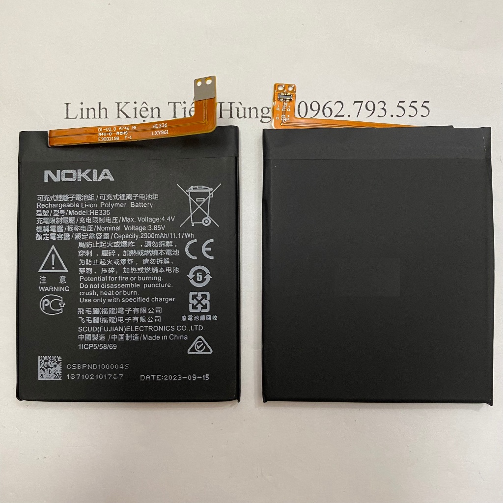 Pin Nokia 5 / Nokia 3.1  loại AA bao test đổi mới