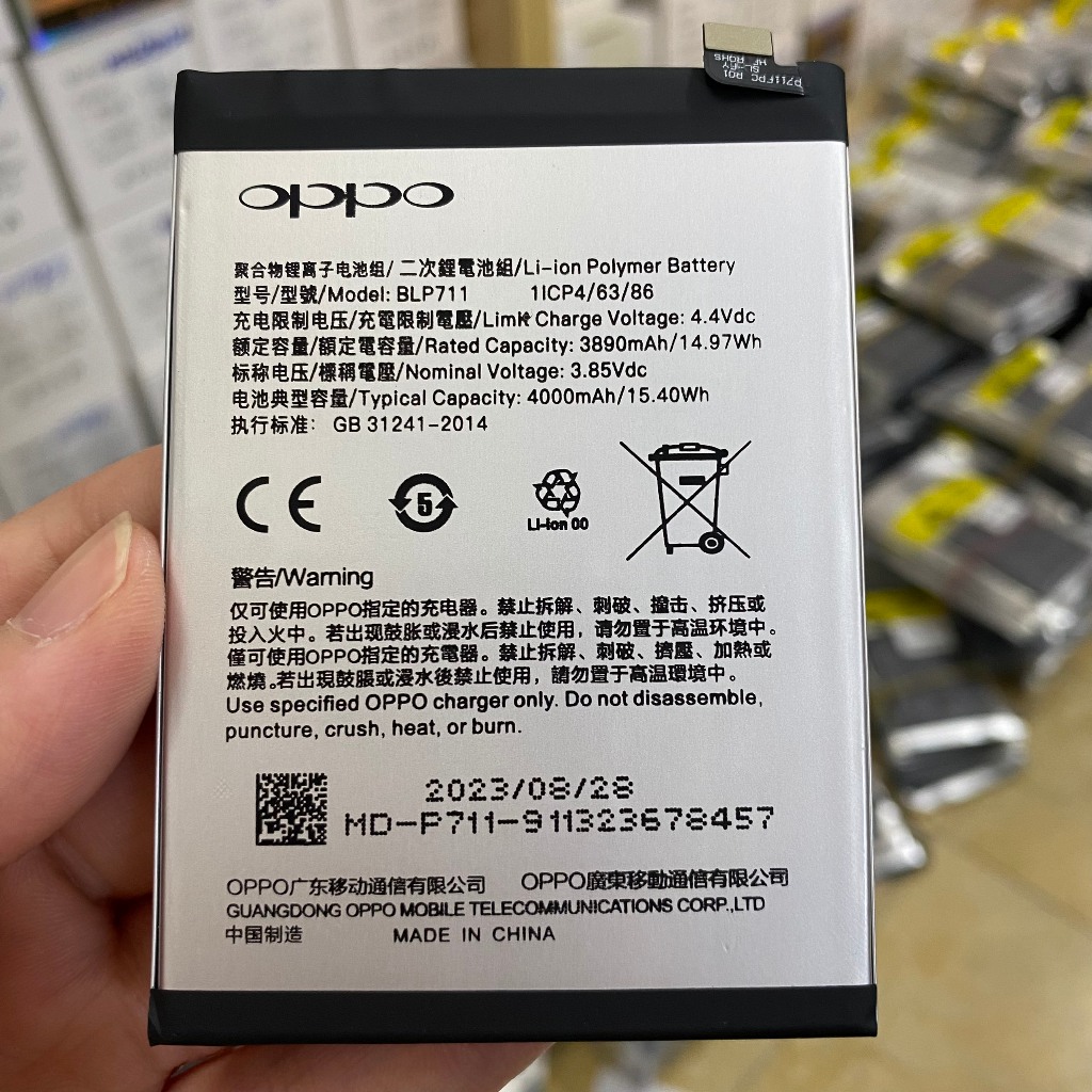 Pin zin Oppo A1K (BLP711) loại AA bao test đổi mới