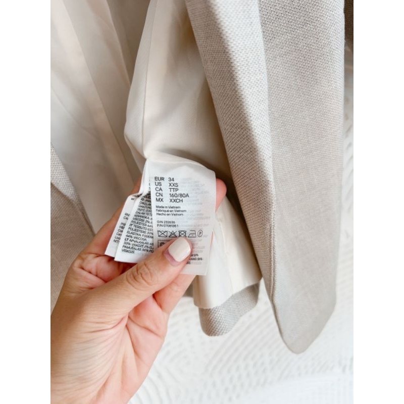 Áo vest nữ, blazer H.M dư xin VNXK