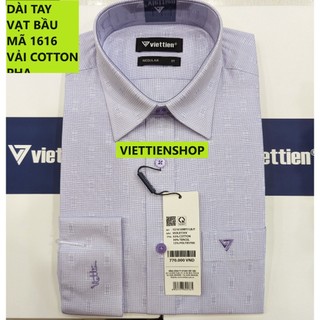 Áo sơ mi việt tiến dài tay hoa văn