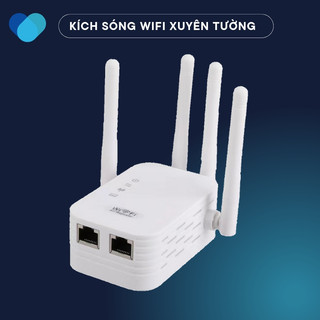 Kích sóng wifi tenda 4 râu độ nhạy cao xuyên tường siêu mạnh, 2 cổng lan có thêm chức năng phát wifi từ dây Lan
