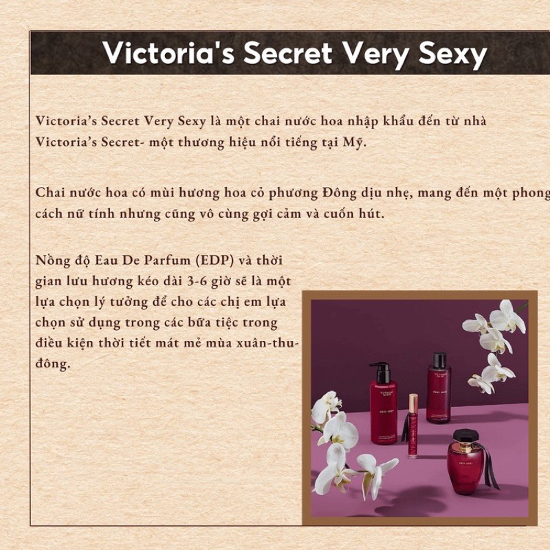 Victoria’s Secret Very Sexy EDP - Nước Hoa Nữ chiết 10ml Chính Hãng