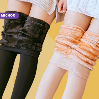 Quần Tất Nữ Giữ Nhiệt MICHOO Lót Lông Mịn Ấm Mềm Mại Co Giãn
