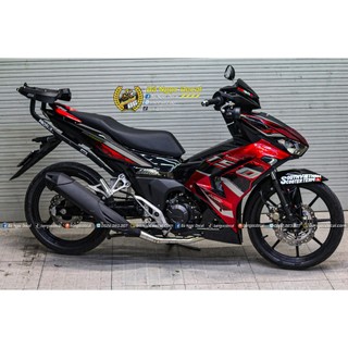Tem dán xe winner x v3 mẫu rs đỏ đen