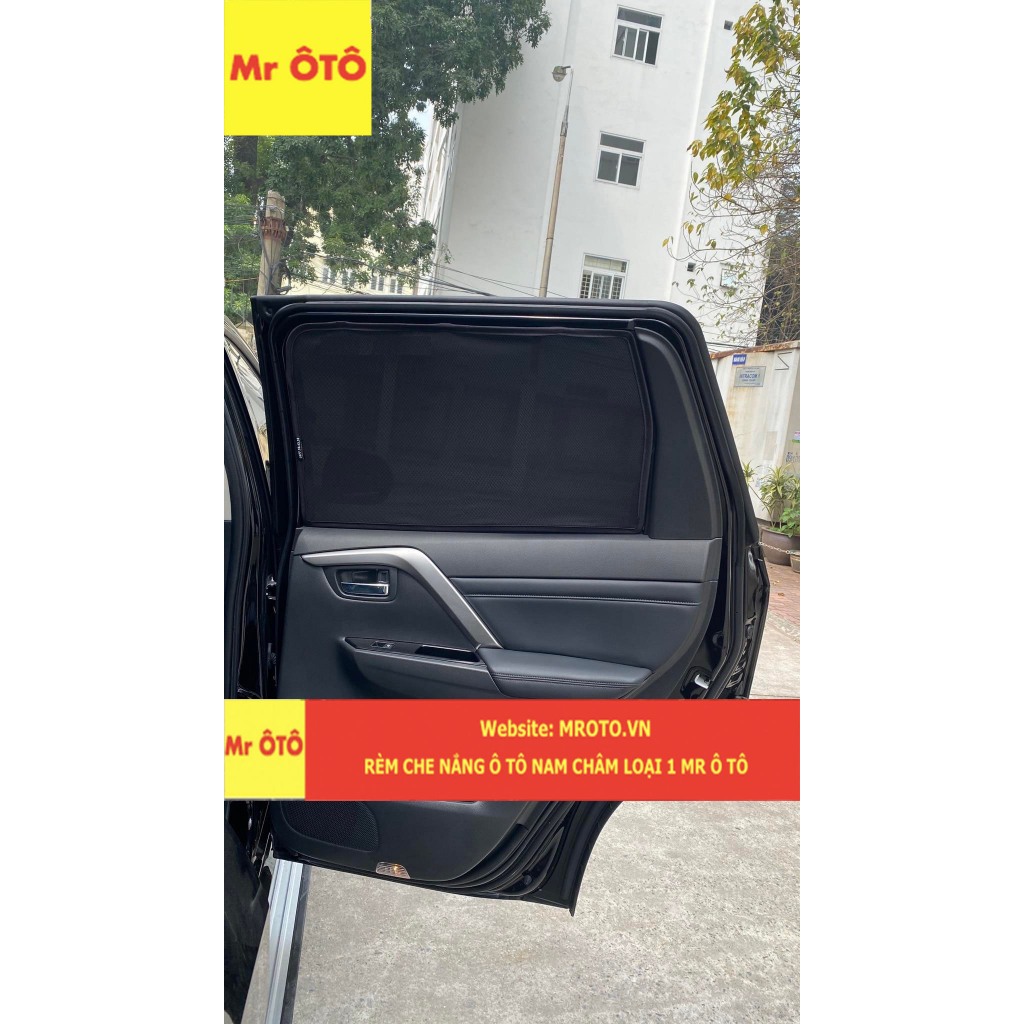 Rèm Che Nắng chống UV Xe Mitsubishi Pajero Sport 2017-2023 Hàng Loại 1 MR.ÔTÔ -Bảo Hành 2 Năm