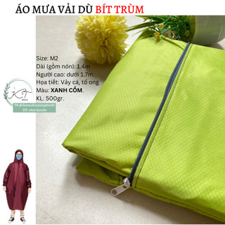 Áo mưa vải dù bít da cá, bít bông, bít sọc siêu bền | 8910kt