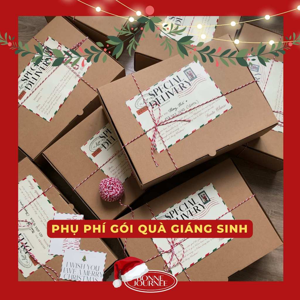 PHỤ PHÍ (MUA KÈM GẤU KHÔNG MUA LẺ) HỘP QUÀ GIÁNG SINH