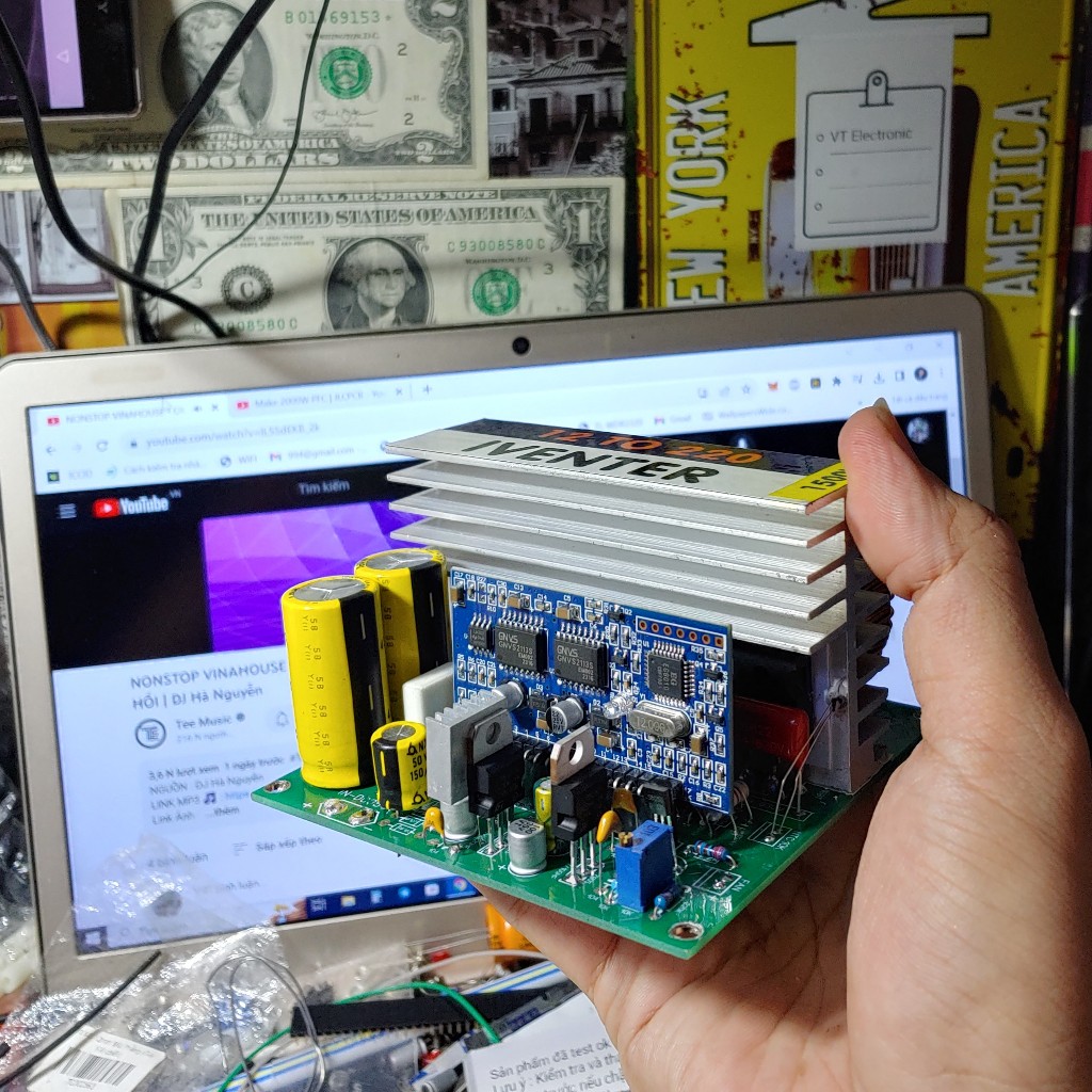 PCB EGS002  DC to AC DIY mạch Cầu H 2.5kw