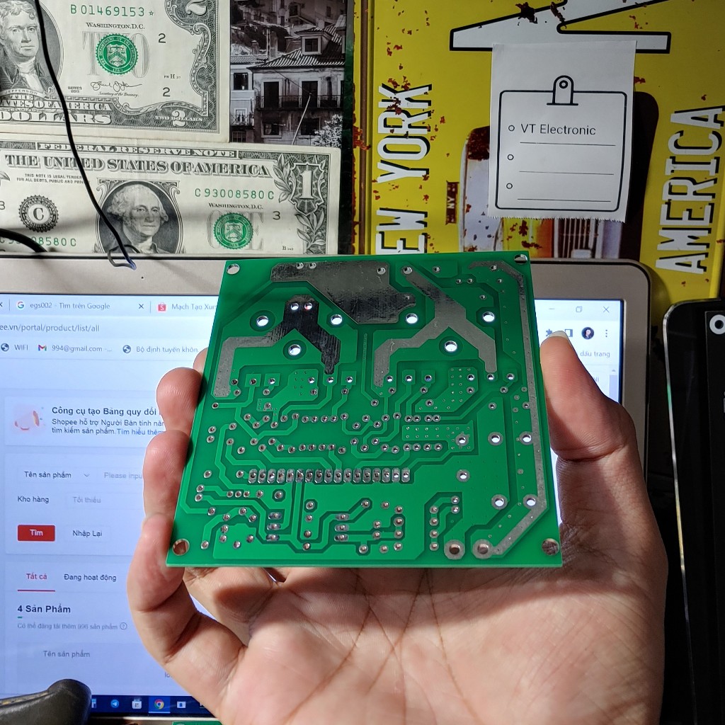 PCB EGS002  DC to AC DIY mạch Cầu H 2.5kw