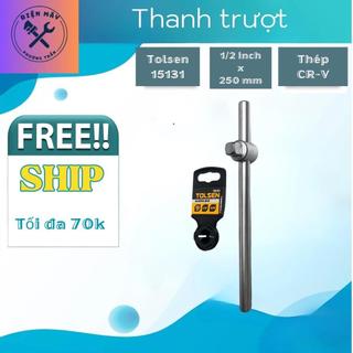 Cần trượt 1/2 inch tolsen 15131, tay công, tay vặn, thanh nối đầu khẩu 1/2 inch
