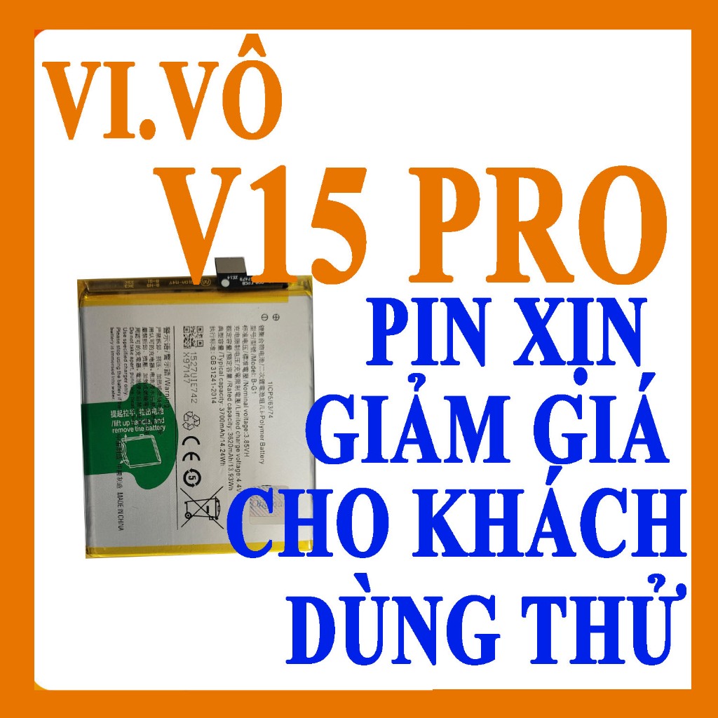 Pin Scud cho Vivo V15 Pro Việt Nam B-G1 dung lượng 3700mAh