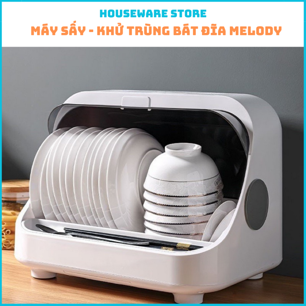 Máy Sấy- Khử Trùng Bát Đĩa Melody, Tiệt Trùng, Khử Khuẩn, Sấy Khô Đa Năng - Bảo Hành 12 Tháng