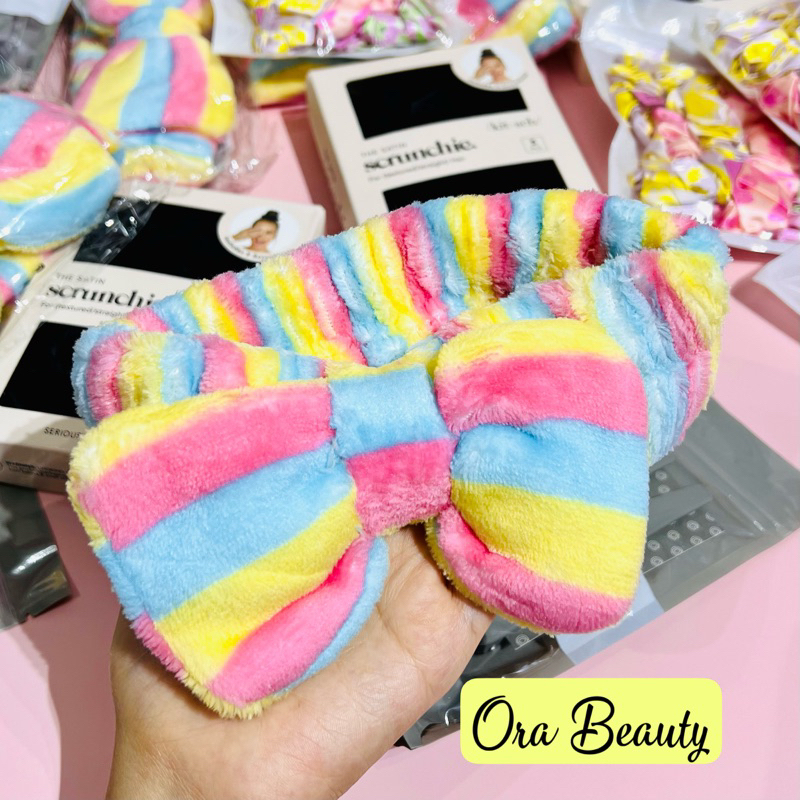 Băng đô tóc GLOW ON 5TH Plush Skincare Striped Headband