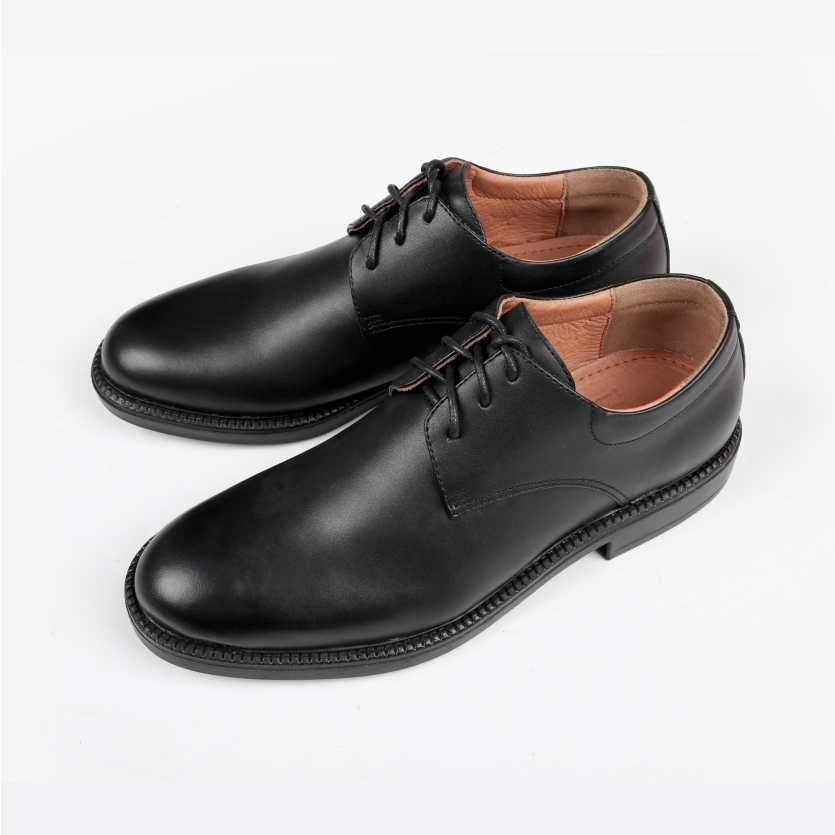 Giày da bò nam Modern Derby cao cấp FTT Leather màu đen mã F328440