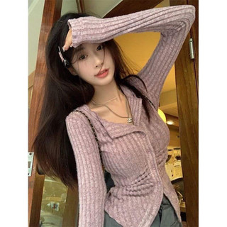Áo len ôm body cổ V 3 màu