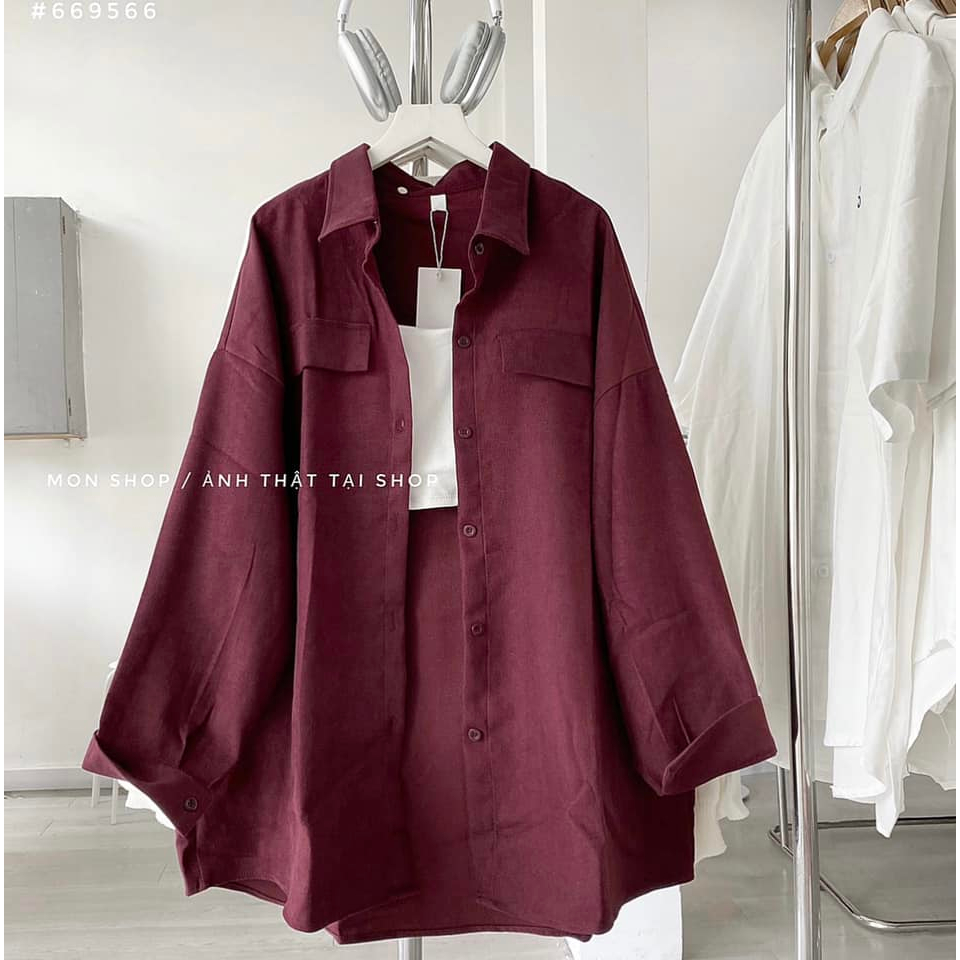 Sơ mi khoác túi nắp 669566 + bán kèm bra