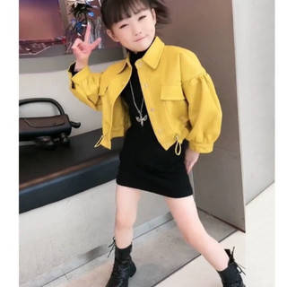 Set váy và áo khoác cao cấp cho bé gái