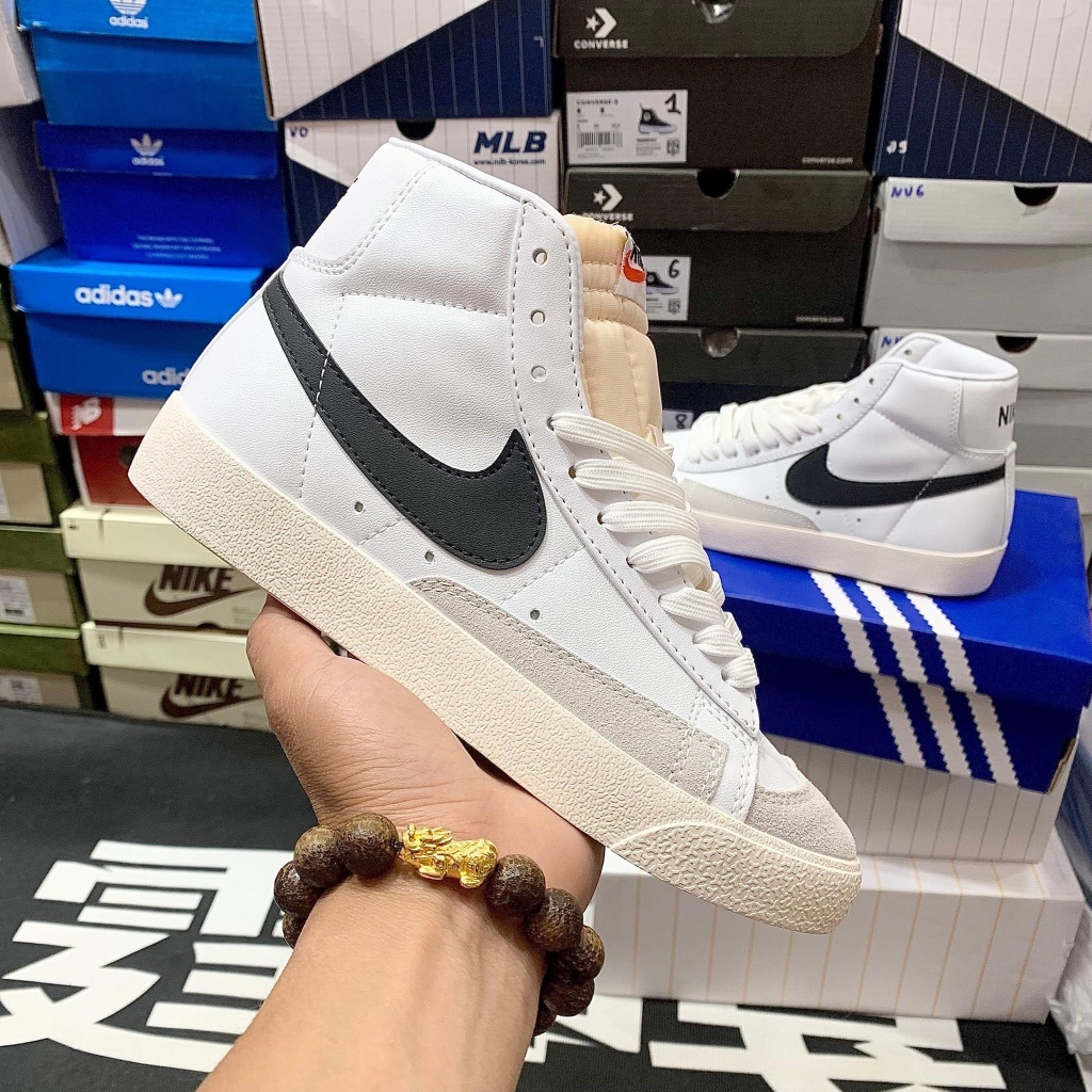 Giày_Nike Blazer Mid 77 low Fitness Red nam nữ, giày thể thao Blazer trắng đỏ bản Cao Cấp Full Box