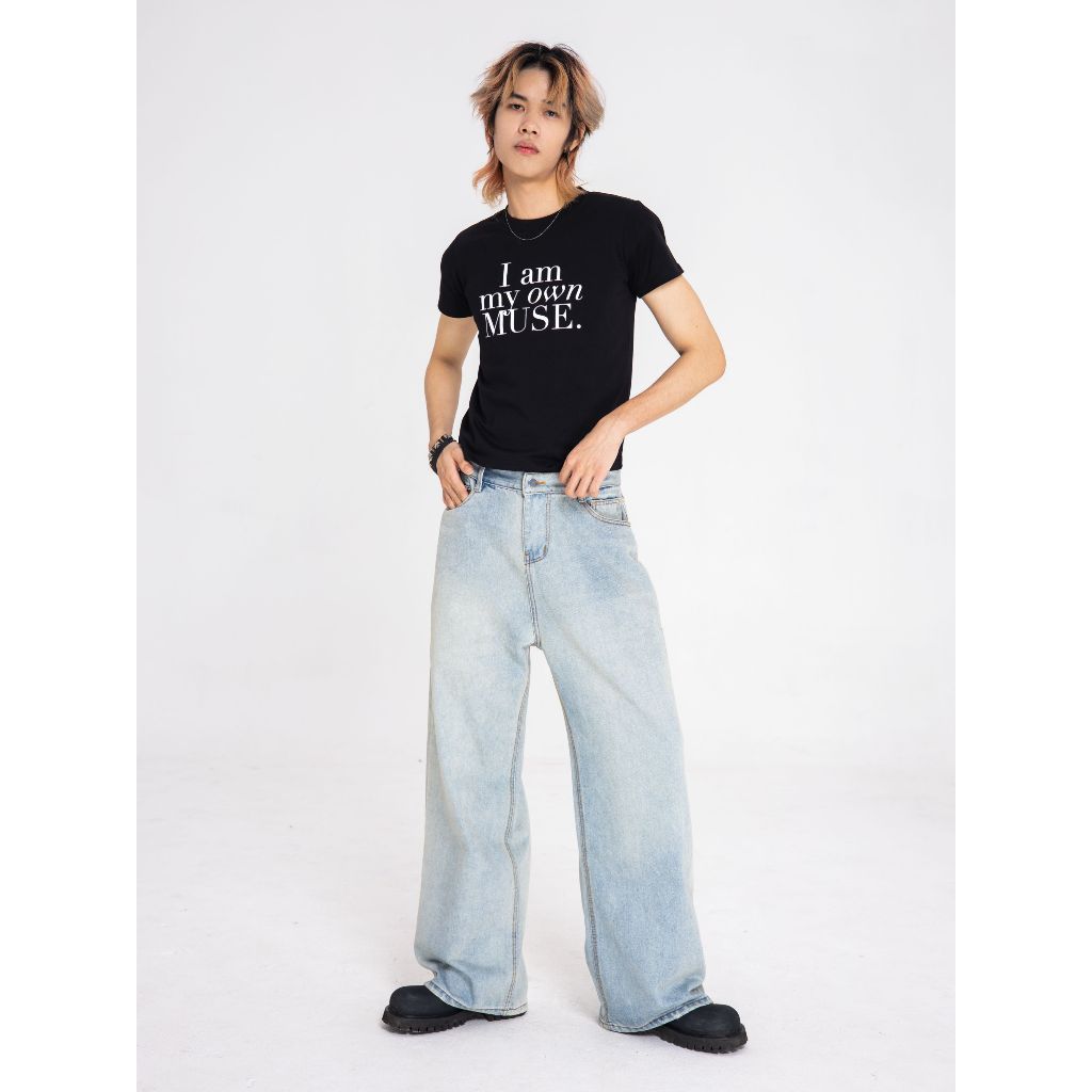 COMBO Áo Thun Baby Tee Unisex I AM MY OWN MUSE BABY TEE + Áo Thun Baby Tee Unisex IT’S ABOUT STYLE BABY TEE 100% Cotton